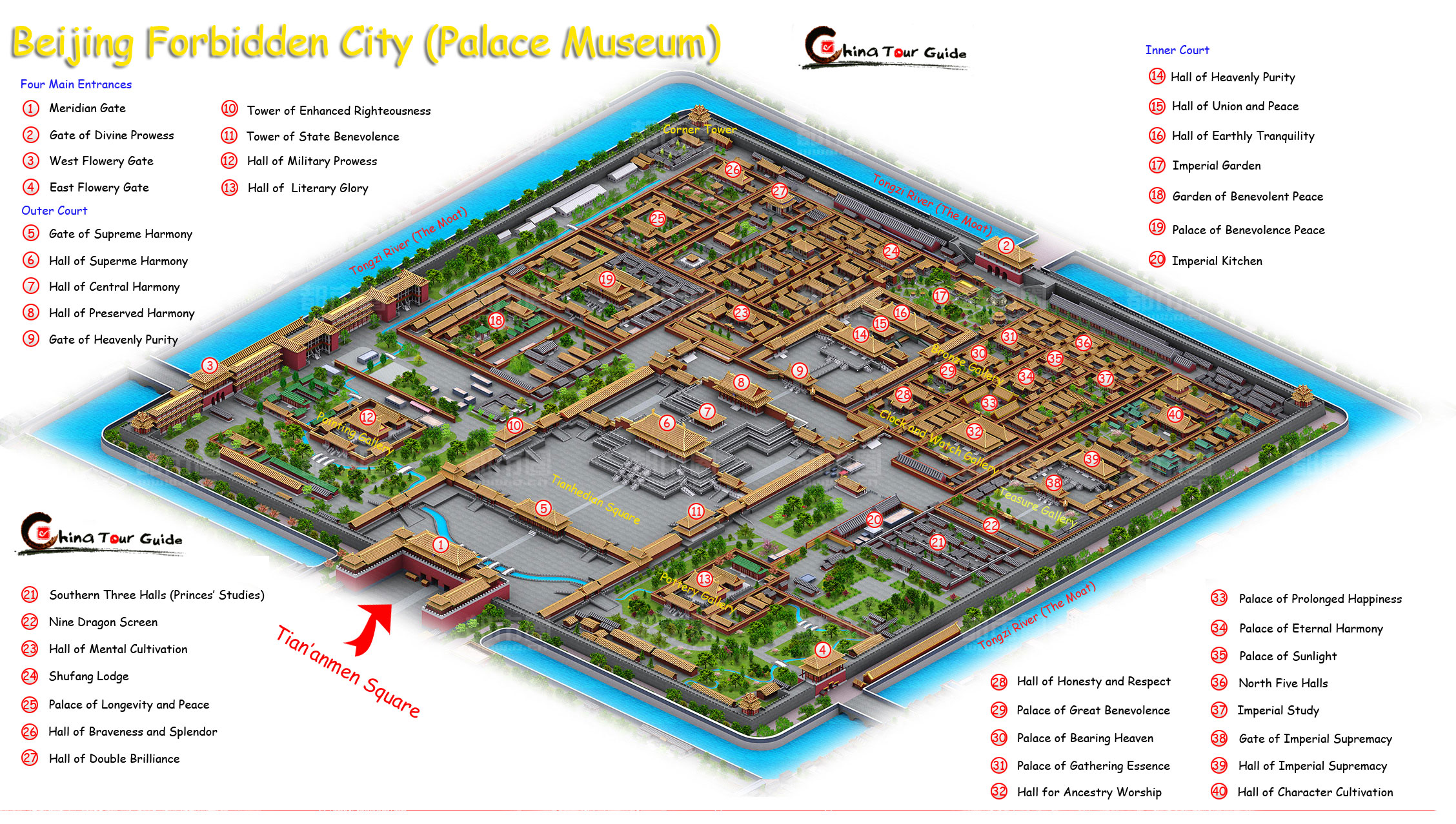 نقشه شهر ممنوعه چین
