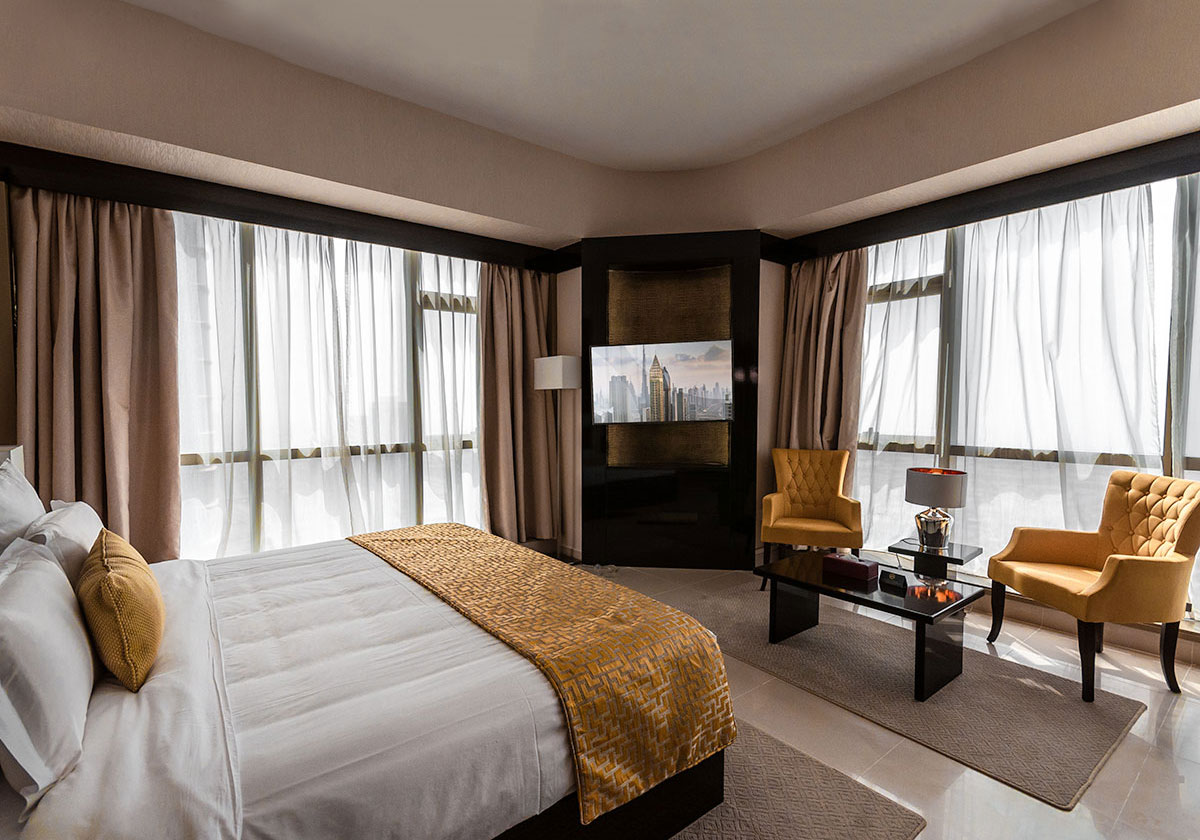 اتاق های هتل جوورا دبی | Gevora Hotel