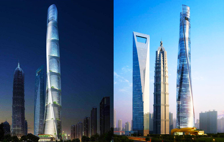 مقایسه ارتفاع ساختمان ها
