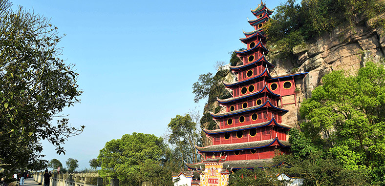 معبد شیبائوژای چین